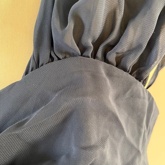 Birdy Grey Blue Chiffon Bridesmaid Dress Wmns XXL Wedding Guest Formal - Picture 11 of 15